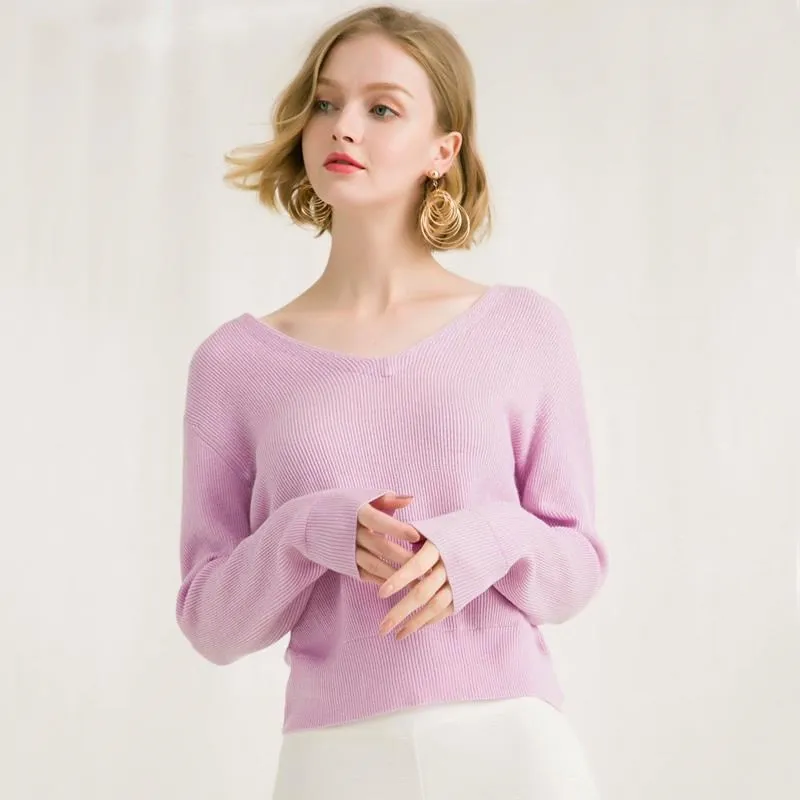 《D'Fina 時尚女裝》 寬鬆V領上衣裙擺開叉時尚休閒針織半身裙套裝 歷史價格詳細信息