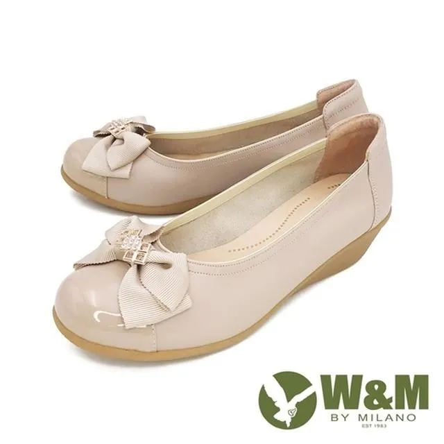 W&M(女)蝴蝶側邊扭結造型典雅中跟鞋 女鞋-黑(另有咖啡) 歷史價格詳細信息