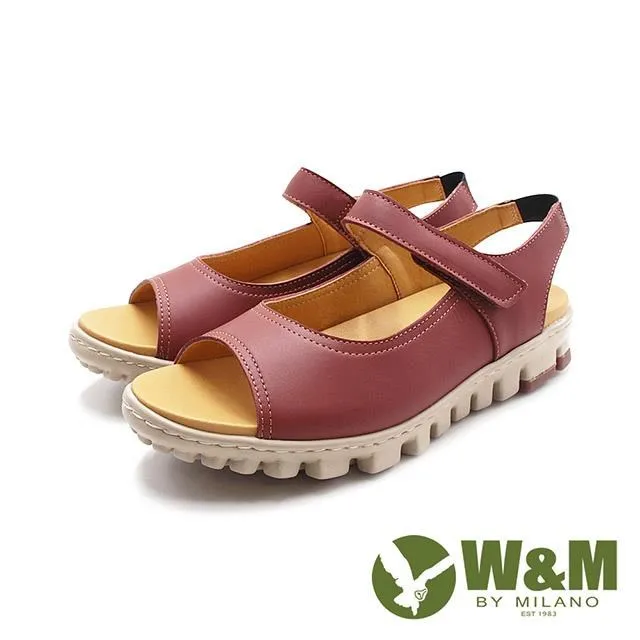 W&M (女) 魚口鑽花楔型厚底彈力涼拖鞋 女鞋 -黑(另有古銅色) 歷史價格詳細信息