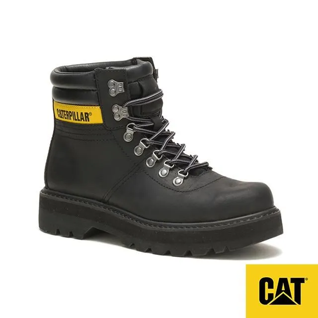 CAT Vanquish 街頭重裝牛皮中筒靴 男鞋－黑 歷史價格詳細信息