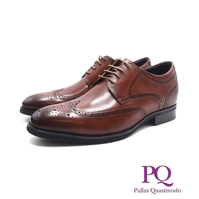PQ 雕花壓紋綁帶德比鞋 男鞋- 棕 歷史價格詳細信息