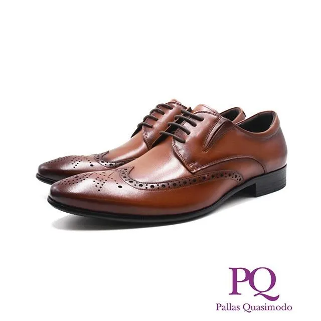 PQ(男)質感壓點紋皮鞋 男鞋-黑色 歷史價格詳細信息