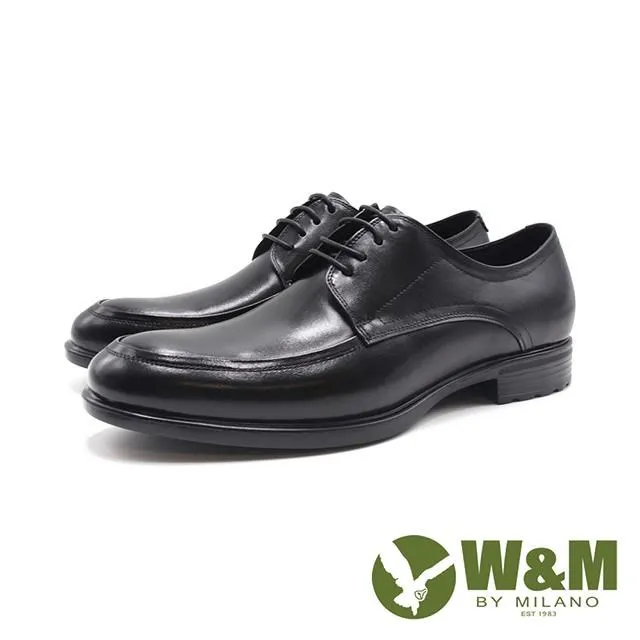 W&M(男)MD輕感菱形紋綁帶紳士皮鞋 男鞋－黑色(另有咖色) 歷史價格詳細信息