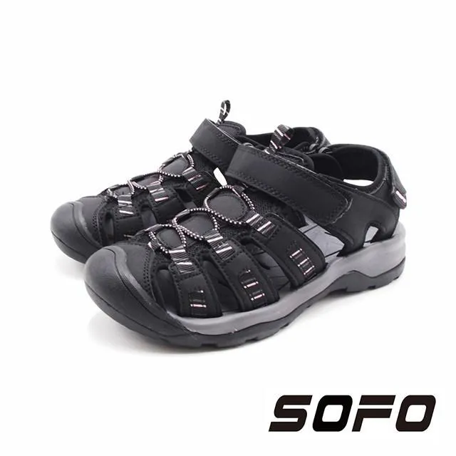 SOFO(女)水陸溯溪速乾款魔鬼氈護趾涼鞋 女鞋-黑 歷史價格詳細信息