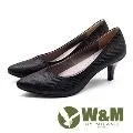 W&M 小V型氣質中跟 尖頭女鞋-黑(另有藍) 歷史價格詳細信息