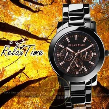 RELAX TIME 三眼黑x藍時尚腕錶 (R0800-16-07X+R0800-16-07) 42.5+38mm 歷史價格詳細信息