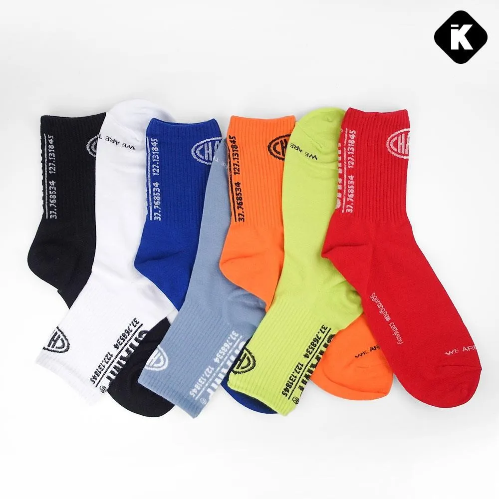 韓國襪子 荷葉邊中筒襪 8入組(顏色隨機) 歷史價格詳細信息