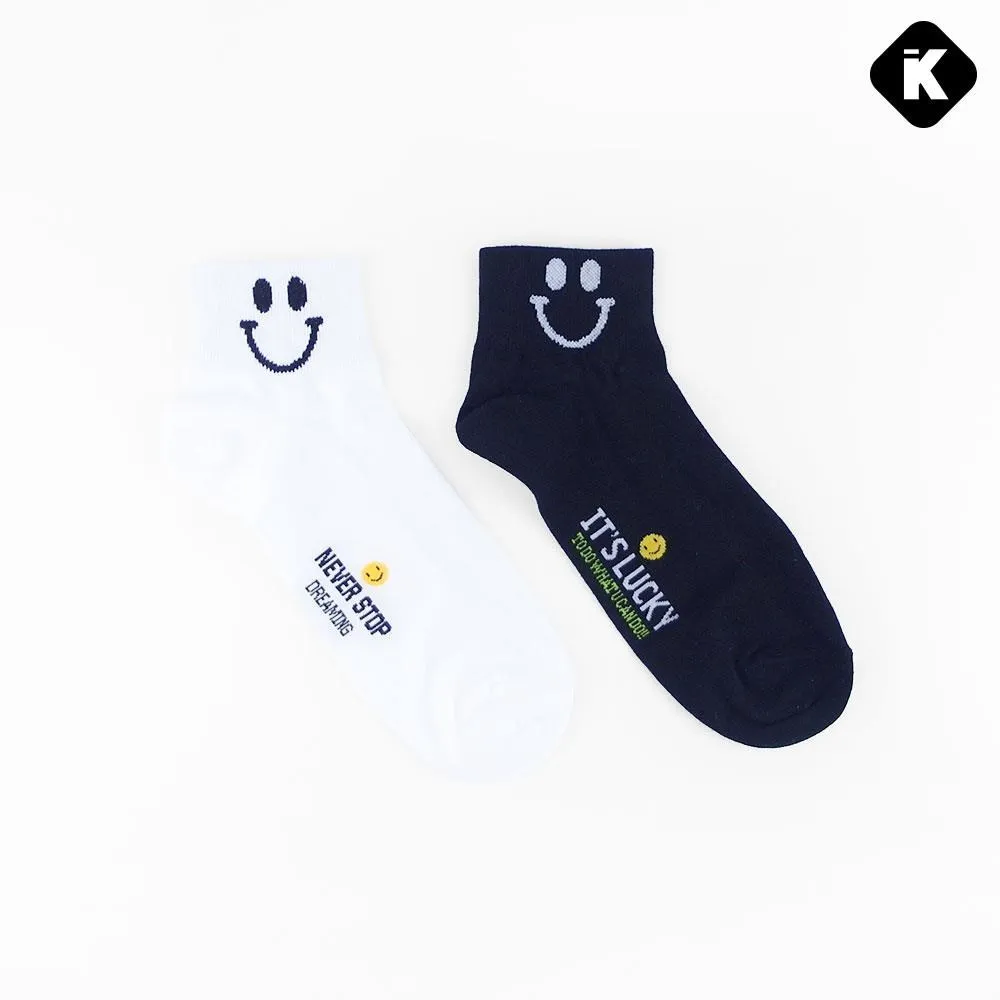 韓國襪 笑臉襪 微笑襪 素色襪 笑臉羅紋中筒襪 羅紋素面中筒襪 socks 歷史價格詳細信息