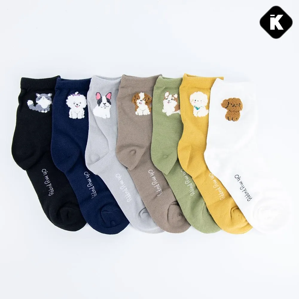 韓國襪子 立體動物中筒襪 10入組(顏色隨機) 歷史價格詳細信息