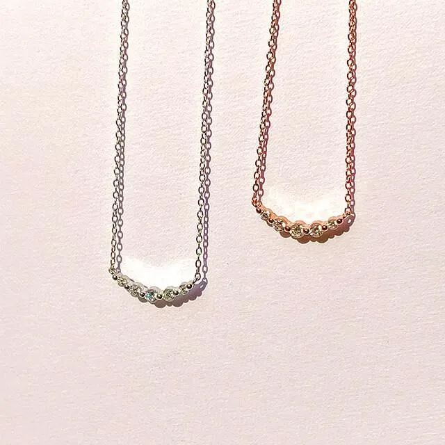 JUST BLOOM 迷人微笑 純銀鎖骨鍊 歷史價格詳細信息