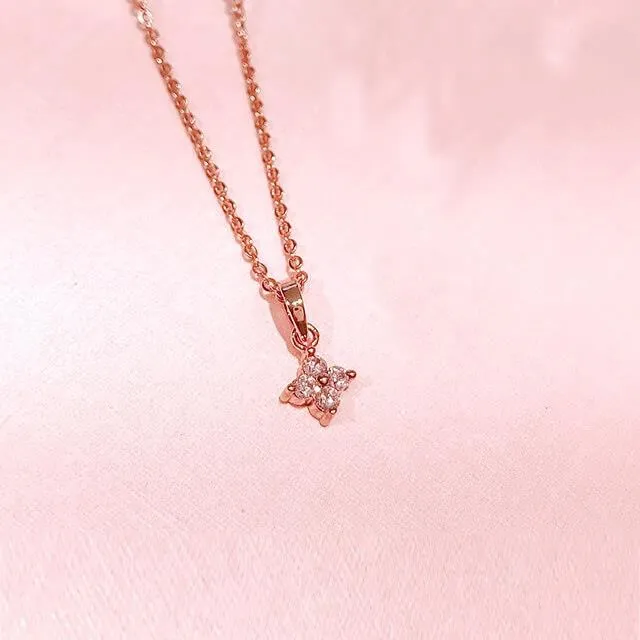 JUST BLOOM 粉色春氛小花 純銀項鍊 歷史價格詳細信息