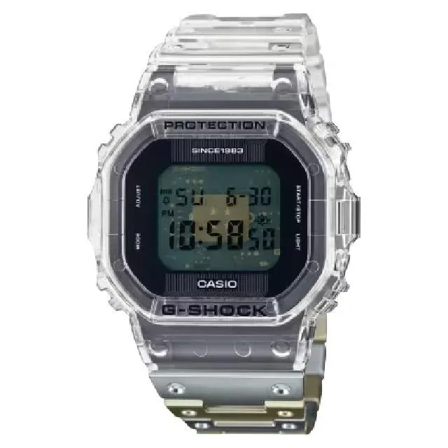 【CASIO卡西歐】Clear Remix系列DW-5040RX-7 40周年限定透明潮流腕錶 42.8mm 歷史價格詳細信息