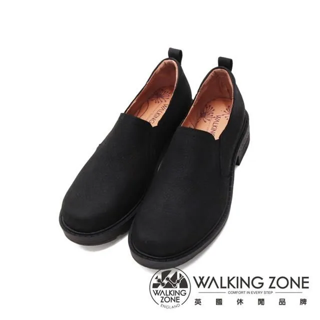 WALKING ZONE(女)真皮街頭懶人拖鞋 女鞋－黑白 歷史價格詳細信息