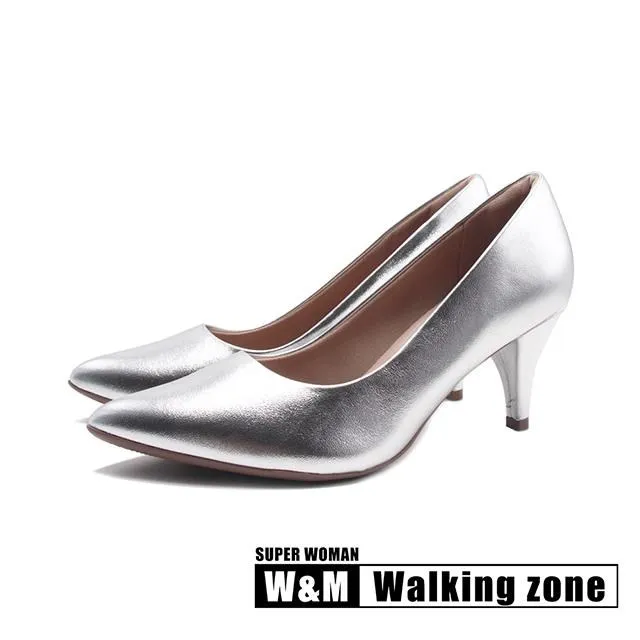 WALKING ZONE SUPERWOMAN尖頭優雅細跟鞋 女鞋-卡其 歷史價格詳細信息