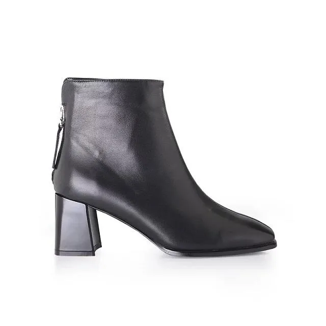 Keeley Ann羊皮綁帶側拉鍊短靴(棕色377137225) 歷史價格詳細信息