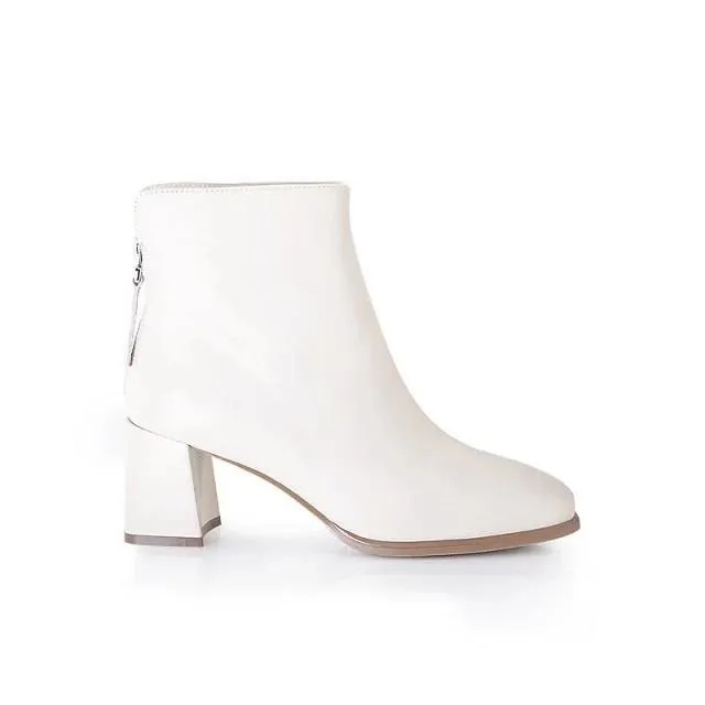 Keeley Ann羊皮綁帶側拉鍊短靴(棕色377137225) 歷史價格詳細信息