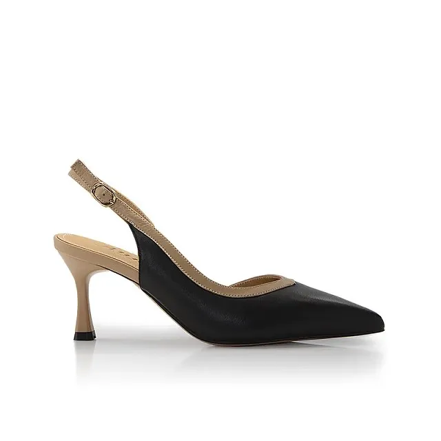 Keeley Ann撞色蝴蝶結跟鞋(黑色325647210) 歷史價格詳細信息