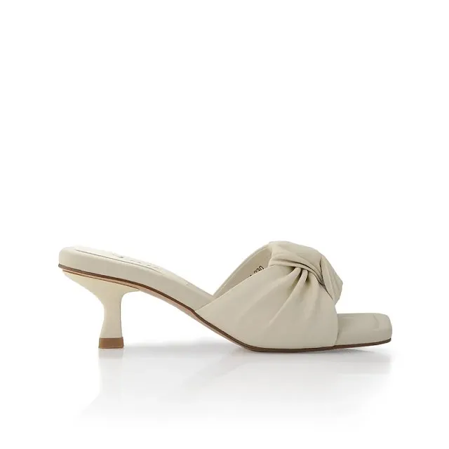 Keeley Ann絲綢羊一字厚底涼鞋(黑色332568110) 歷史價格詳細信息