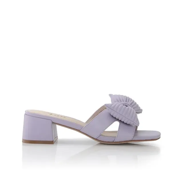 Keeley Ann 甜美氣息 拼接蝴蝶結緞帶懶人平底鞋(紅色875772150) 歷史價格詳細信息