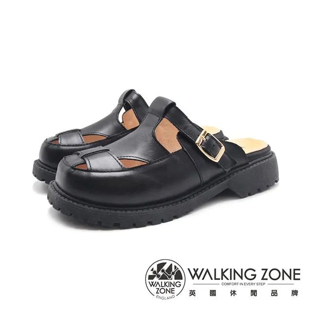 WALKING ZONE(女)MIT日系可愛厚底樂福休閒鞋 女鞋-黑色 歷史價格詳細信息