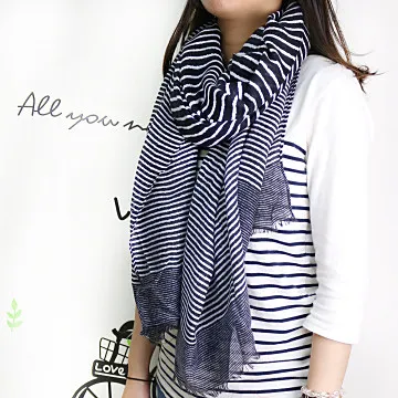 【Lus.G】經典雙色斜直紋圍巾(共6色) 歷史價格詳細信息