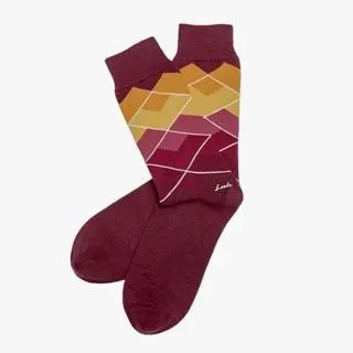 【Leeds weather】設計款男女棉襪｜瑞典No.1 除臭抑菌技術 - 普魯士風菱格 歷史價格詳細信息