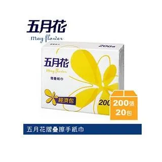 五月花擦手紙(200抽/20包) 歷史價格詳細信息