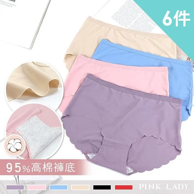 Pink Lady 花之物語 素面超彈力親膚中高腰內褲831(6件組) 歷史價格詳細信息