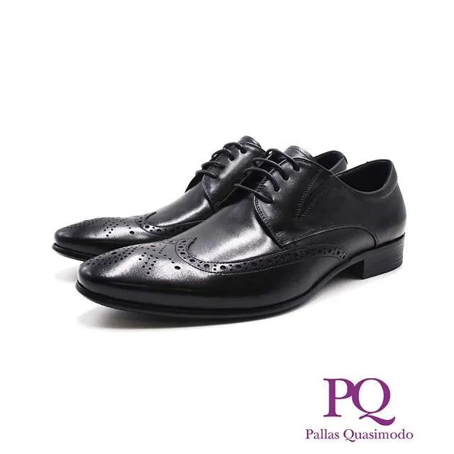 PQ(男)質感低調壓點紋皮鞋 男鞋-光澤黑色 歷史價格詳細信息