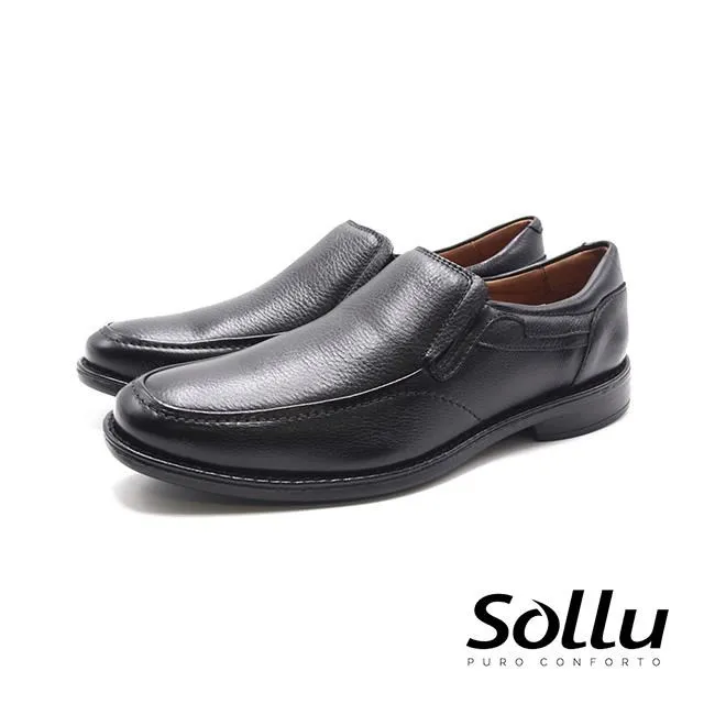 Sollu 巴西專櫃經典手縫線紳士皮鞋 男鞋-黑 歷史價格詳細信息