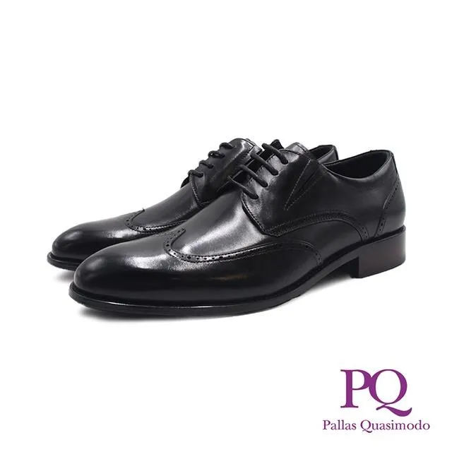 PQ(男)壓紋綁帶木頭跟德比鞋 男鞋-黑色 歷史價格詳細信息