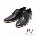 PQ 素面綁帶翼紋德比鞋 男鞋- 黑 歷史價格詳細信息