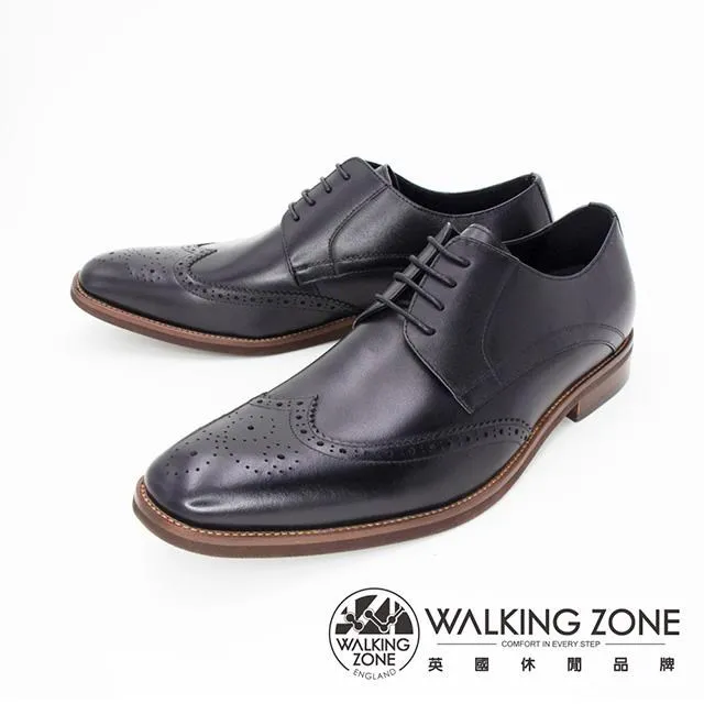 WALKING ZONE(男) 英倫素色綁帶皮鞋 男鞋-棕(另有黑) 歷史價格詳細信息