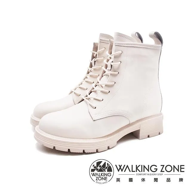 WALKING ZONE(女)百搭圓頭厚底樂福鞋 女鞋-黑(另有米白) 歷史價格詳細信息