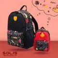 SOLIS【妖怪迷宮系列】拼接皮革手提/兩用包 (琥珀紅) 歷史價格詳細信息