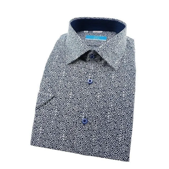 【襯衫工房】長袖襯衫-深藍色底螢光藍點點 歷史價格詳細信息