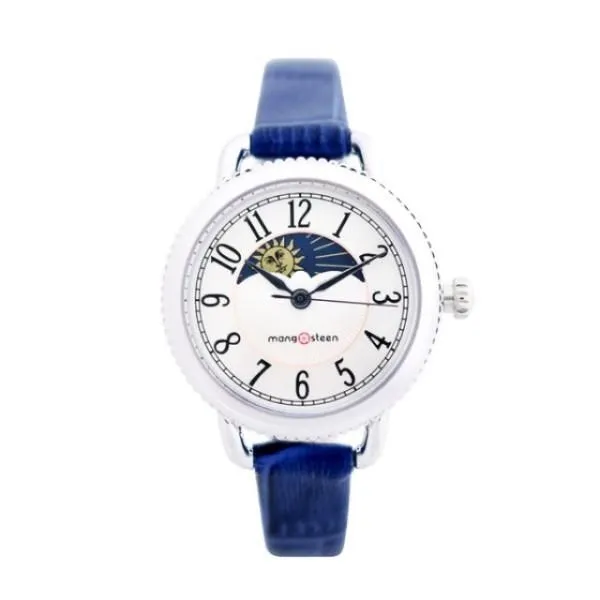 【Mango steen】Yutu韓國綻放時刻時尚真皮腕錶-蜜桃粉/MS522B 歷史價格詳細信息