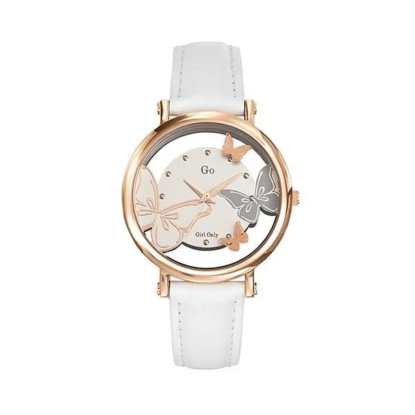 【Go Girl Only】蝶飛系列法國時尚鏤空腕錶-天使白/698657 價格比較,價格查詢,歷史價格詳細信息