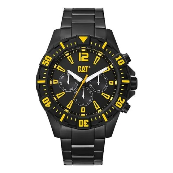 【CAT Watch】STEER時尚三眼鋼帶腕錶-霸氣黑/PX.169.12.137 歷史價格詳細信息