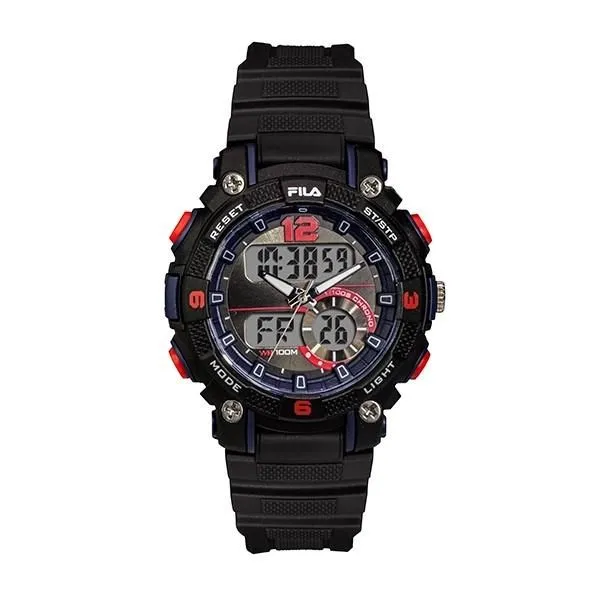 【FILA 斐樂】休閒運動電子腕錶-經典紅藍/38-189-002 歷史價格詳細信息