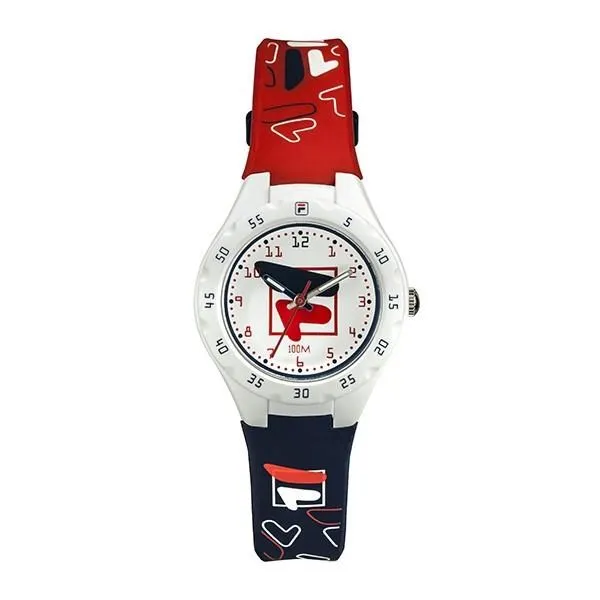 【FILA 斐樂】塗鴉風LOGO趣味造型腕錶-經典黑/38-321-302 歷史價格詳細信息