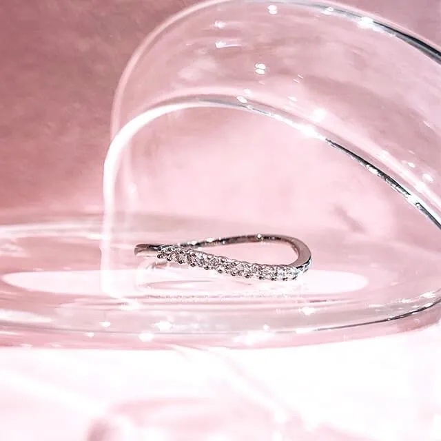 JUST BLOOM V字輕夏光澤 純銀戒指 歷史價格詳細信息