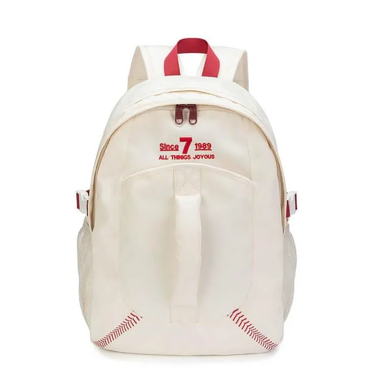 夏日時光--學院風條紋後背包學生書包帆布背包手提包包 歷史價格詳細信息