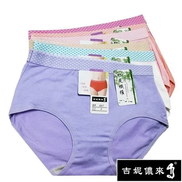 【吉妮儂來】6件組舒適竹炭底加大尺碼條紋織帶中腰棉褲 歷史價格詳細信息