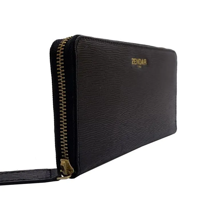 ZENDAR 頂級小羊皮極光紋拉鍊長夾 全新專櫃展示品(贈禮盒包裝) 歷史價格詳細信息