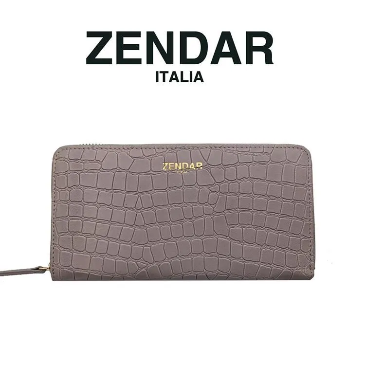 ZENDAR 頂級小羊皮鱷魚紋/鴕鳥紋拉鍊長夾 全新專櫃展示品(贈禮盒包裝) 歷史價格詳細信息