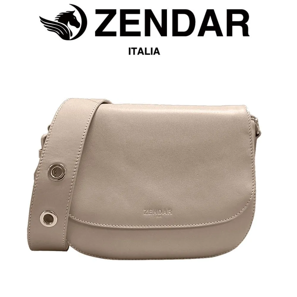 【ZENDAR】限量1折 頂級小牛皮肩背包側背包 瓦妮莎系列 全新專櫃展示品(黑色) 歷史價格詳細信息