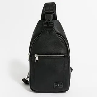 PLAYBOY - 斜背包 Matte Black系列 - 黑色 歷史價格詳細信息