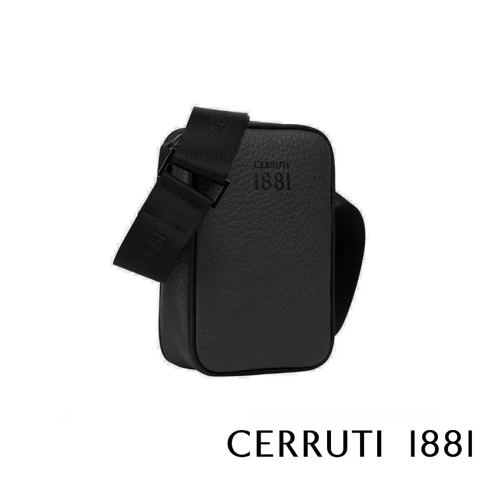 【Cerruti 1881】限量2折 頂級小牛皮肩背包 全新專櫃展示品(黑色5968M) 歷史價格詳細信息