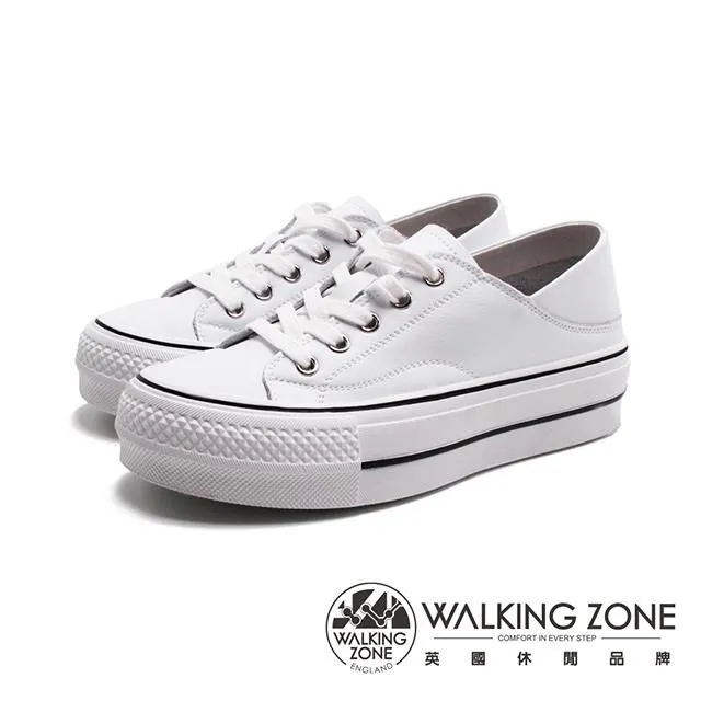 WALKING ZONE(女)真皮街頭懶人拖鞋 女鞋－黑白 歷史價格詳細信息